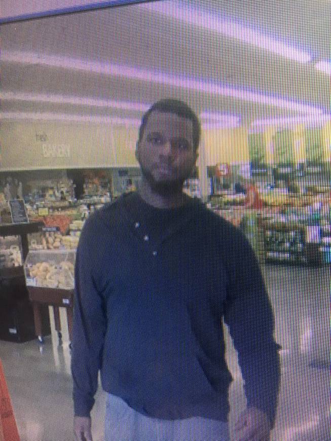 Police are looking to question this suspect in a robbery on Blue Diamond Road on July 19, 2017.