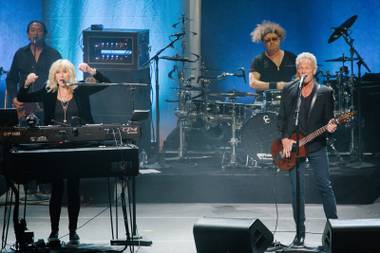 Lindsey Buckingham and Christine McVie perform in concert for their 2017 tour at Park Theater, Saturday, July 22, 2017.