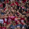 Arbor View fans stay pumped over Desert Pines during their high school football game on Friday, September 1, 2017. Arbor View fans stay pumped over Desert Pines during their high school football game on Friday, September 1, 2017.