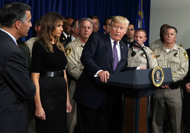 President Trump Visits Las Vegas After Mass Shooting