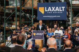 Attorney General Adam Laxalt announced his candidacy for Governor at an event in Henderson, Nev. on November 1, 2017.