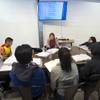 Rachel Warbelow, director of college access and AP computer science teacher, leads an ACT study group at the Equipo Academy charter school Thursday, Dec. 21, 2017. The school will graduate its first class this June and is aiming to have 100% of seniors accepted to college.