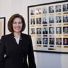 Sen. Catherine Cortez Masto is shown at her Washington office Dec. 13, 2017, in front of photos of the Nevada senators who preceded her.