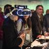 Attendees test out the new Sony virtual reality gear as CES takes over the Las Vegas Convention Center on Tuesday, Jan. 9, 2018.