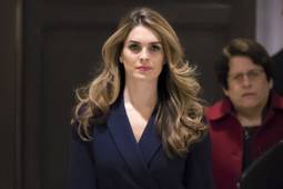 White House Communications Director Hope Hicks, one of President Trump's closest aides and advisers, arrives to meet behind closed doors with the House Intelligence Committee, at the Capitol in Washington, Tuesday, Feb. 27, 2018.