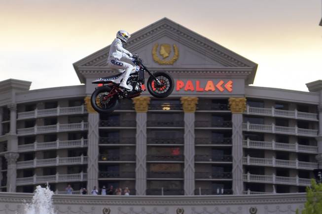 Fans at Iconic Evel Knievel Jumps