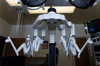 A new robotic assisted technology called Da Vinci Xi Surgical System, which gives surgeons more precision in smaller spaces, is demonstrated here at MiVIP Surgery Center, Wednesday, Sep. 20, 2018.