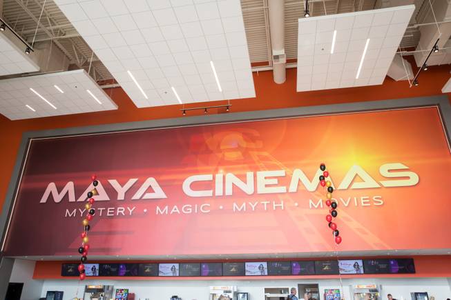 A first look at the new state-of-the-art Maya Cinemas during their grand opening celebration in North Las Vegas, Thursday Jan. 10, 2019.