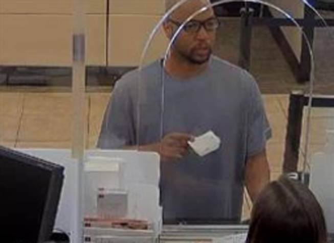 Boulder City Police identified this person as a suspect in the attempted robbery of the Wells Fargo Bank in Boulder City about 11:45 a.m. Wednesday, March 27, 2019.
