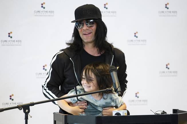 Criss Angel at Cure 4 Kids Foundation