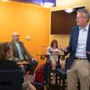 Democratic presidential candidate and New York City Mayor Bill de Blasio speaks during a meeting with Clark County Democrats at La Cabana restaurant Saturday May 25, 2019.