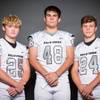 Members of the Palo Verde High School football team are pictured during the Las Vegas Sun's high school football media day at the Red Rock Resort on July 24, 2019. They include, from left, Dacen Phister, Bogdan Filipovic and Tyler Quinn.