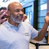 Former heavyweight champion Mike Tyson arrives for a fan meet-and-greet at Planet 13 dispensary Saturday, Aug. 31, 2019. Tyson was promoting his line of Tyson Ranch-brand marijuana and CBD products.