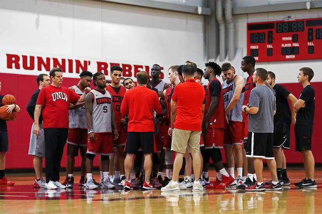 Rebels Practice with New Coach