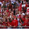 Arbor View students cheer prior to the start of a game against Centennial at Arbor View high school, Friday, Sept. 27, 2019.