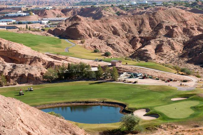 A 2016 file photo of the Falcon Ridge Golf Course in Mesquite, Nevada. 