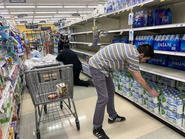 The hoarding that left Nevada’s grocery and retail stores with bare shelves on some aisles and limited supplies on others appears to be letting up, a representative of the Retail Association of Nevada said Wednesday. News flash: Even toilet paper has been sighted. “I can tell you that the supply chain is filling in gaps as ...