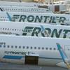 Photo: In this June 26, 2019 photo Frontier Airlines jetl Photo: In this June 26, 2019 photo Frontier Airlines jetl