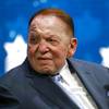 Las Vegas Sands CEO Sheldon Adelson sits onstage before President Donald Trump speaks at the Israeli American Council National Summit in Hollywood, Fla., Saturday, Dec. 7, 2019. 