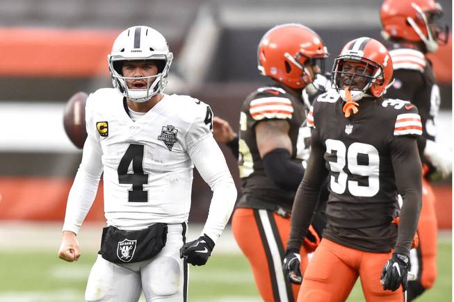 Carr against Browns