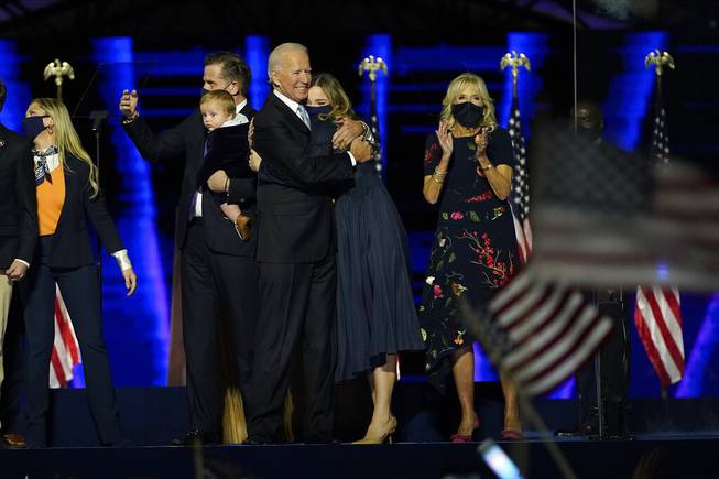 Biden celebrates