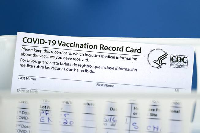 vaccination record card 