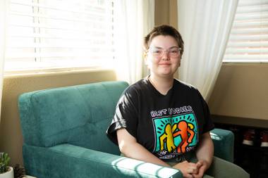 Kaela Podewell, 16, always resented the expectation that she act feminine, but picturing herself as strictly masculine didn’t feel right either. “In public, when I'm presenting a certain way, either masculine or feminine, I feel off, like something is wrong.”