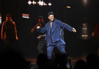 Usher performs at the grand opening of USHER The Las Vegas Residency at The Colosseum at Caesars Palace on July 16, 2021 in Las Vegas, Nevada. (Photo by Denise Truscello/Getty Images for Caesars Entertainment)