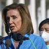 Photo: House Speaker Nancy Pelosi, D-Calif., joined by Re Photo: House Speaker Nancy Pelosi, D-Calif., joined by Re