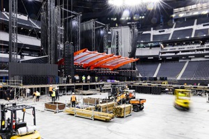 The Rolling Stones Stage Setup at Allegiant Stadium