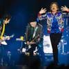 From left, Ronnie Wood, Keith Richards and Mick Jagger perform during the Rolling Stones' "No Filter" tour stop at Allegiant Stadium, Saturday, Nov. 6, 2021.