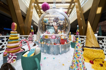 A Festive Confectionery Display at Aria