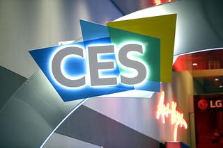 A CES sign is displayed in the lobby of the Las Vegas Convention Center during set up for CES 2022 Monday, Jan. 3, 2022.