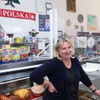 Owner Joanna Pelka poses by the meat counter at the Polish Deli, 5900 W. Charleston Blvd., Friday, Feb. 25, 2022.
