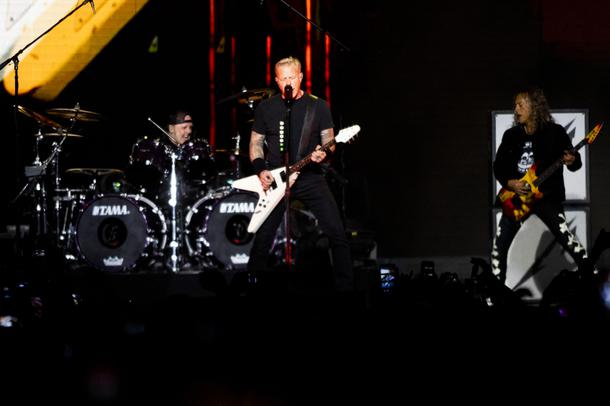Metallica performs at Allegiant Stadium Friday, Feb. 25, 2022. YASMINA CHAVEZ