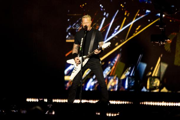 Metallica performs at Allegiant Stadium Friday, Feb. 25, 2022. YASMINA CHAVEZ