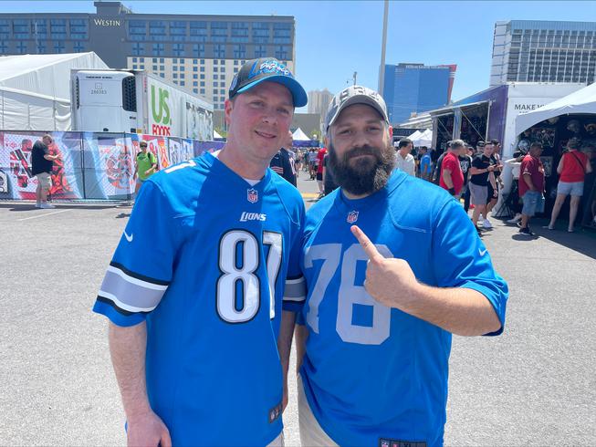 Lions fans at Draft