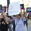 Abortion-rights demonstrators protest the U.S. Supreme Court’s decision to overturn Roe v. Wade during a rally outside the Federal Courthouse in downtown Las Vegas Friday, June 24, 2022.