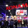 A view of the Konami Gaming booth during the Global Gaming Expo (G2E) in the Venetian Expo Tuesday, Oct. 11, 2022.