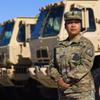 First Sergeant Michelle Ochoa-Kulukulualani poses for a photo at the Army Readiness Center Tuesday, Nov. 15, 2022.