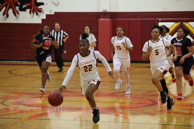 Jalen Shaw, a senior guard on the Del Sol Academy girls’ basketball team, is averaging 15.5 points game. “I would put her up against any guard in town with how fast see is,” coach Malcom Wilks said.