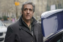 Michael Cohen leaves a lower Manhattan building after meeting with prosecutors, Friday, March 10, 2023, in New York. 


