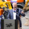 Steve Hill, President of the Las Vegas Convention and Visitors Authority, speaks during a ceremonial groundbreaking for a renovation project at the Las Vegas Convention Center Tuesday, May 9, 2023.