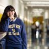 Joyce Calimag, a senior who is a finalist for Citizen of the Year at the Sun Standout Awards, poses for a photo at Cristo Rey St. Viator College Preparatory High School in North Las Vegas Wednesday, May 17, 2023.