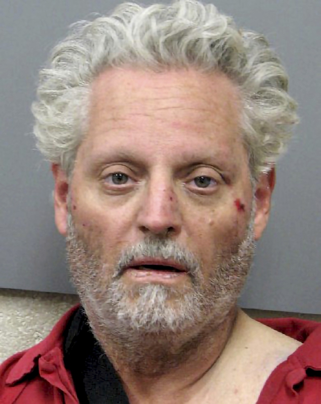 This booking photo provided by the Henderson Police Department shows Ronald Lee Winborne, 53, following his arrest March 21, 2023. Police in the southern Nevada city of Henderson said Wednesday, May 17, 2023, they are investigating the death in custody of Winborne, who was arrested with use of a stun gun and died almost a week later from complications of a broken collarbone. 


