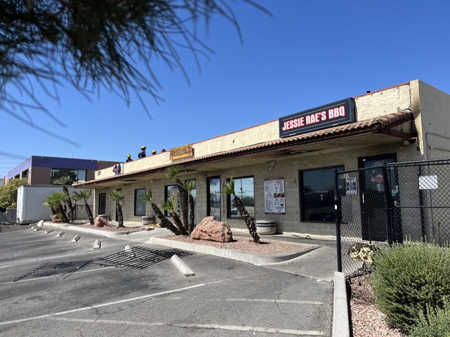 A fire was reported early Tuesday, June 13, 2023, at Jessie Rae’s BBQ, 5611 S. Valley View Blvd.