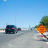 A road work ahead sign is seen heading east on Horizon Ridge Parkway Wed. July 5, 2023. The City of Henderson will be making improvements to the long stretch of road and some surrounding intersections and streets soon.