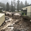 This image provided by the Clark County, Nev., Public Information Office shows flood damage, Monday, Aug. 21, 2023, outside Lundy Elementary School in the Old Town section of Mount Charleston near Las Vegas. 



