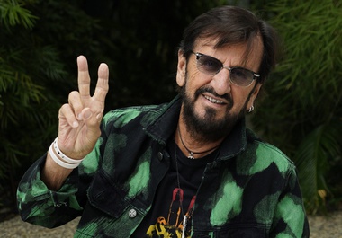 Ringo Starr poses for a portrait, Tuesday, Sept. 5, 2023, at the Sunset Marquis Hotel in West Hollywood, Calif., to promote his EP “Rewind Forward,” out October 13.