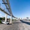 The Las Vegas Convention Center is opening up their convention parking lot off of Paradise Road, where Strip employees can park-and-ride into the Strip via Monorail or by Bus, Wednesday, October 11, 2023 Brian Ramos.
